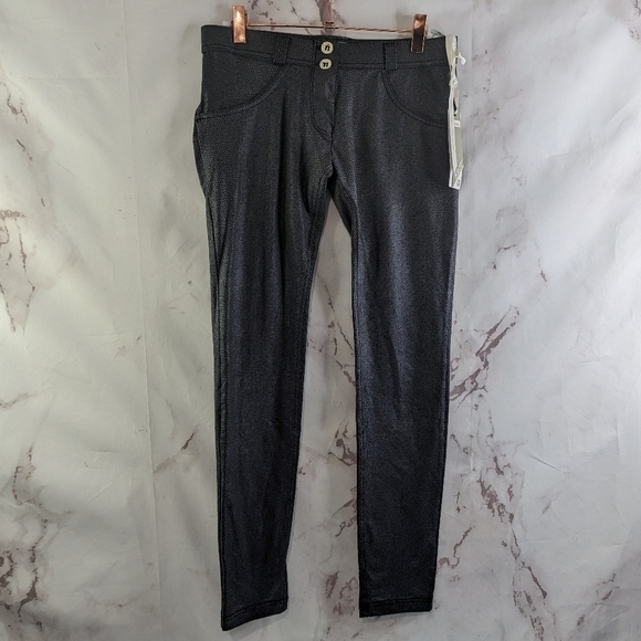 Freddy Pant Womens 4 Small Black WR UP Snake Booty Lifting Legging Skinny Low - Picture 2 of 14